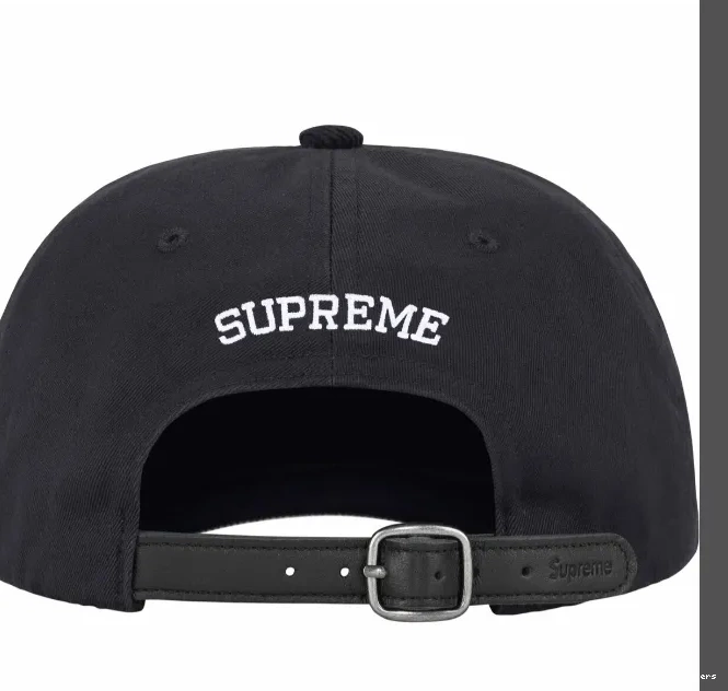 Leather Black Embroidered 2-TONE 24SS Hat blocked Buckle S White Color LOGO Retro Red Khaki 6-PANEL 0620